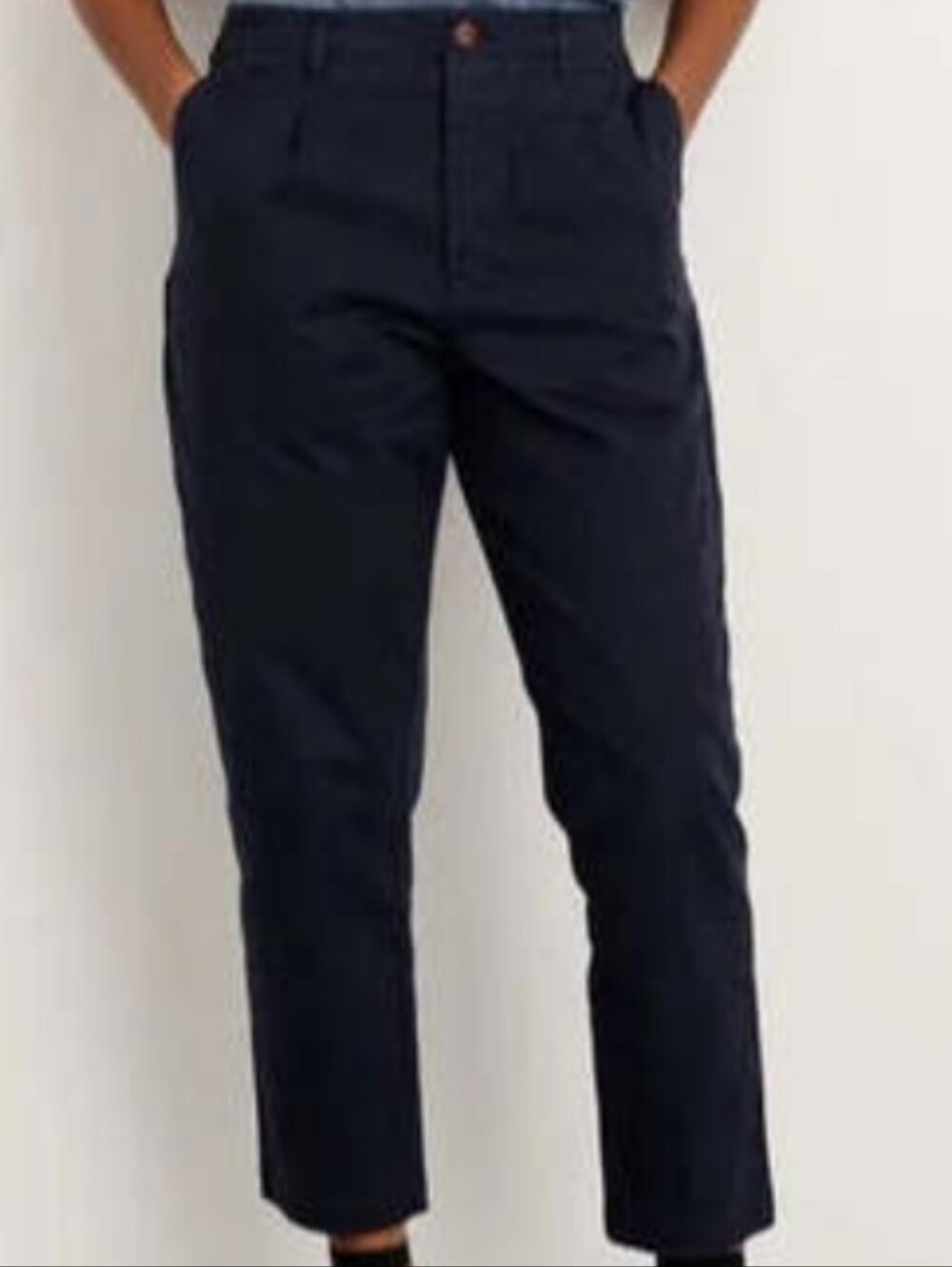 Alex Mill Pleated Boy Pant In Cotton Navy Size 10